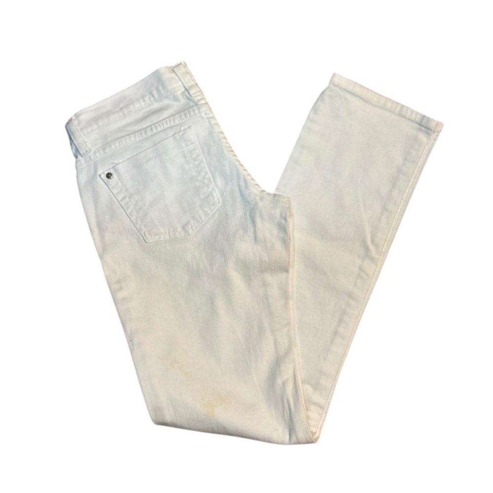 Flying Monkey Low Rise Straight Leg Jeans - White - Size 28 - Picture 3 of 5